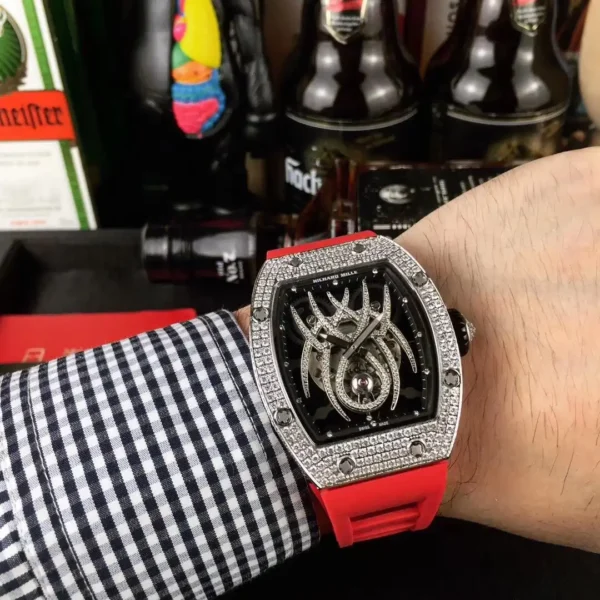 Replica Richard Mille 19-01 Spider Web Diamond Case - Image 8