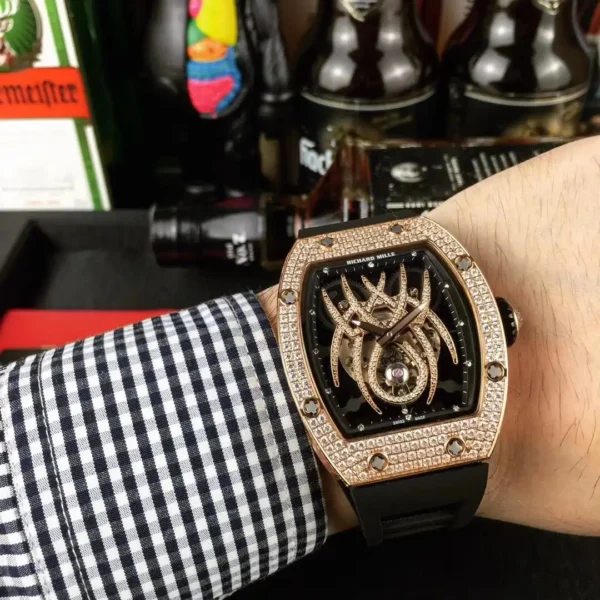 Photo 7 - New Models Replica Richard Mille 19-01 Rose Gold Diamond Case