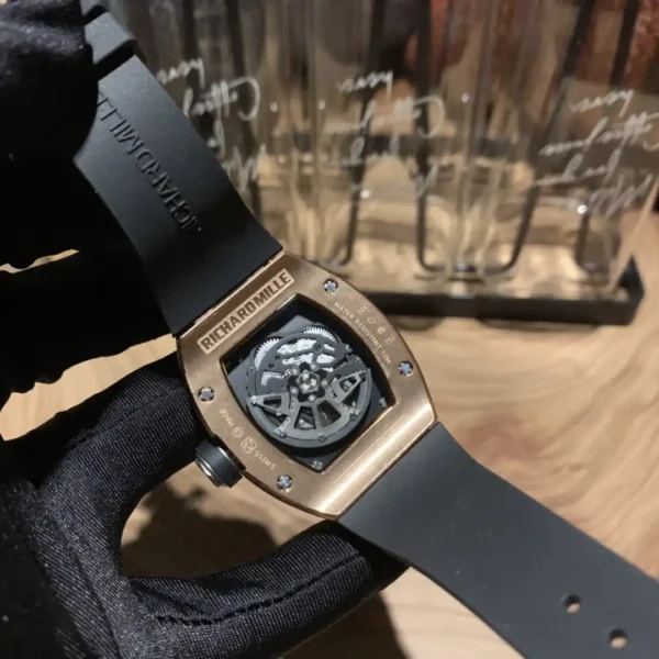 Replica RM 010 Rose Gold Diamonds Arabic Numerals - Image 9