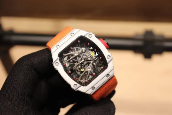 Replica RM 27-02 Tourbillon Fiber Case Orange Strap - Image 2