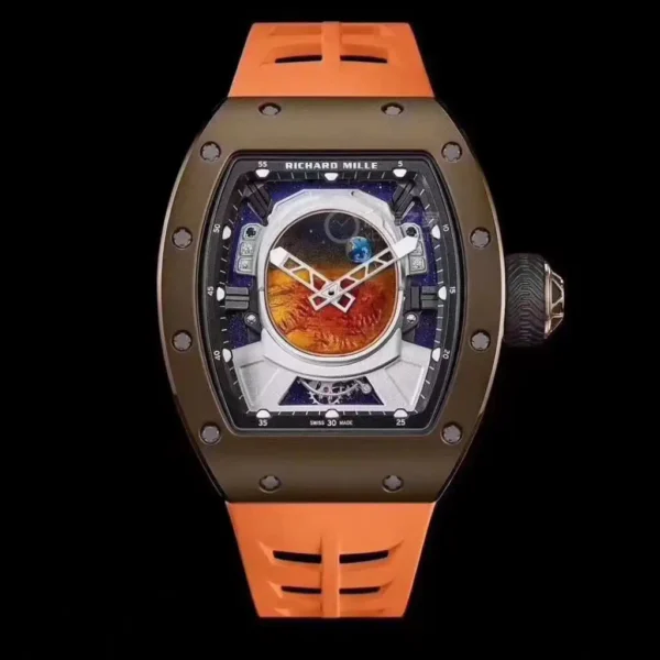 Photo 1 - New Models Replica RM 52-05 Pharrell Williams Type Wheel Orange Strap