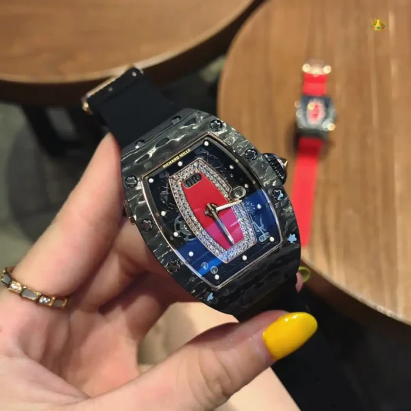 Replica Richard Mille RM037 Carbon Black Strap - Image 2