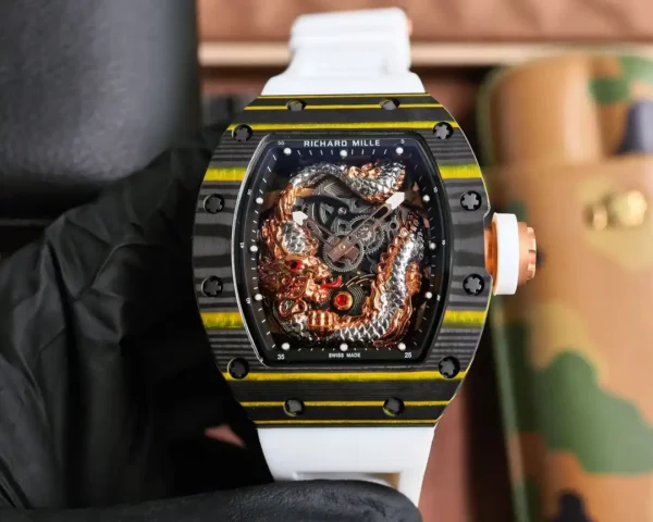 Replica Richard Mille RM57-03 Flying Dragon Carbon Case - Image 2