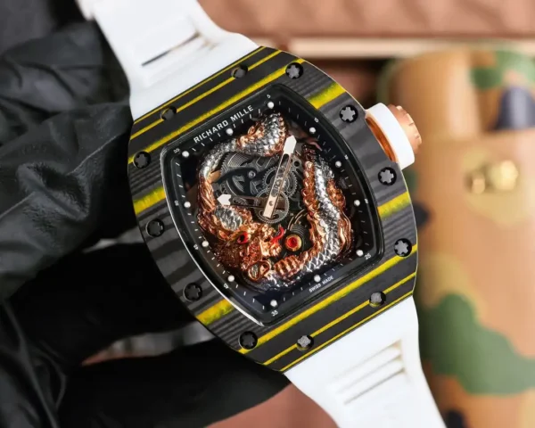 Replica Richard Mille RM57-03 Flying Dragon Carbon Case - Image 3