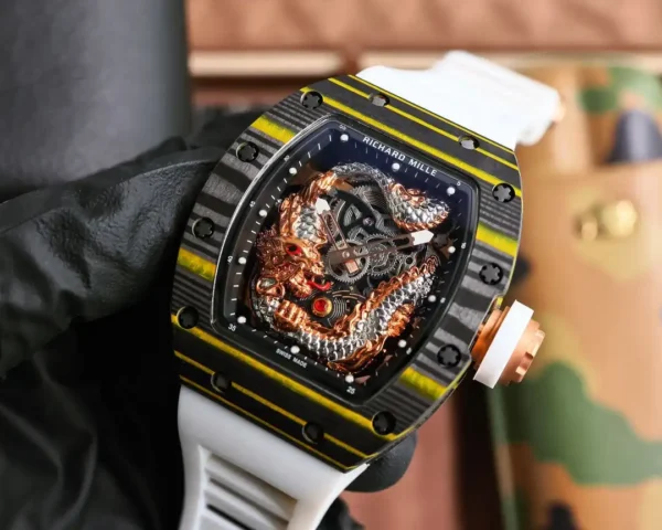 Replica Richard Mille RM57-03 Flying Dragon Carbon Case - Image 4