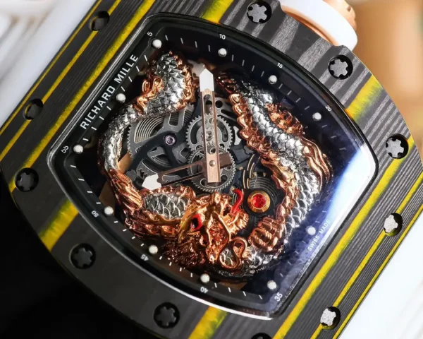 Replica Richard Mille RM57-03 Flying Dragon Carbon Case - Image 9