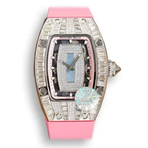 Replica RM 007-1 Diamond Crown Pink Strap