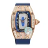 Replica RM 007-1 Diamond Crown Rose Gold Blue Strap