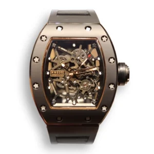 Replica Richard Mille RM035 BB Factory Black Rubber Strap