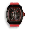 Replica RM 53-01 Case Black Carbon Strap Rubber Red