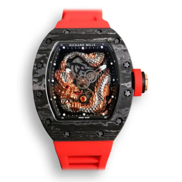 Replica Richard Mille RM57-03 Flying Dragon Black Carbon Case