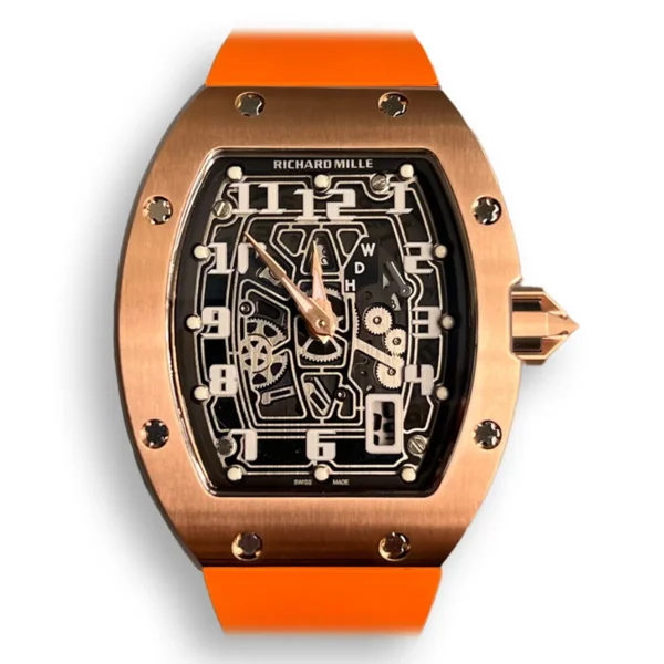 Replica RM 067-01 Rose Gold Orange Strap