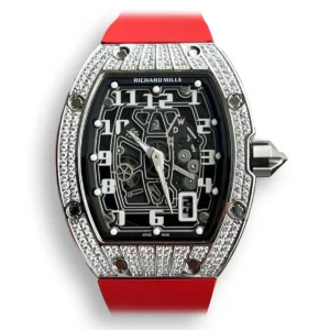 Réplique RM 67-01 Titane Diamants Bracelet Rouge