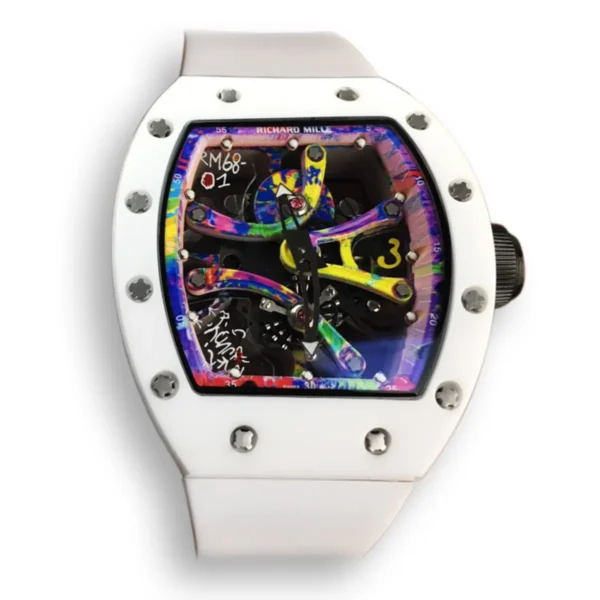 Replica Richard Mille RM 68-01 Tourbillon White